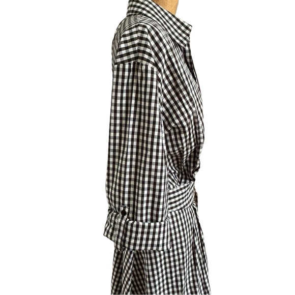 NEW YORK & COMPANY PLAID HIGH-LOW SHIRT - Picture 6 of 12